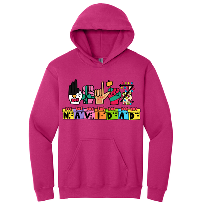 Hoodie Feliz Navidad Inclusivo