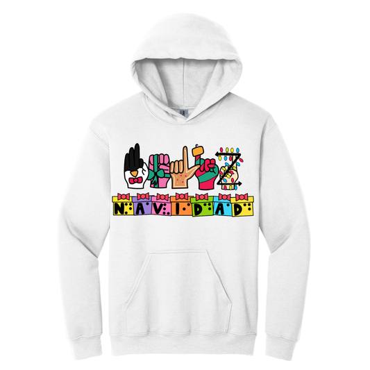 Hoodie Feliz Navidad Inclusivo