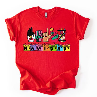 Camiseta Feliz Navidad Inclusiva