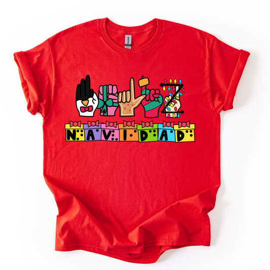 Camiseta Feliz Navidad Inclusiva