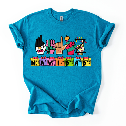 Camiseta Feliz Navidad Inclusiva