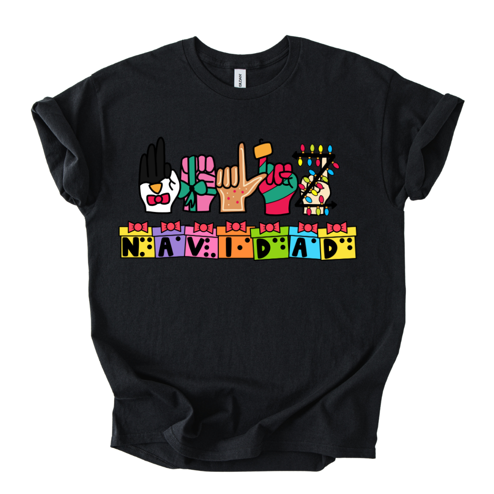 Camiseta Feliz Navidad Inclusiva