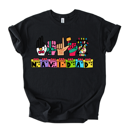 Camiseta Feliz Navidad Inclusiva