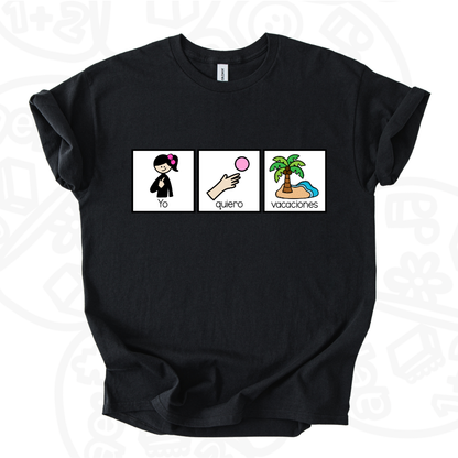 Camiseta Yo quiero vacaciones