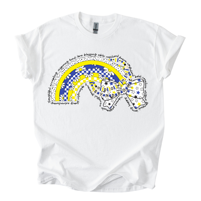 Camiseta Sindrome de down moño