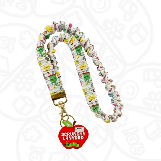Lanyard Scrunchie Diseño escolar
