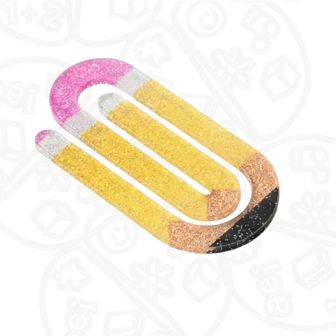 Clip jumbo de acrílico Lápiz