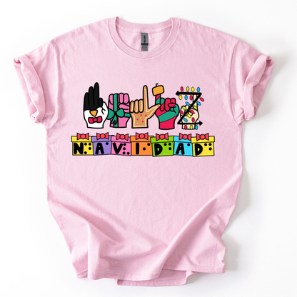 Camiseta Feliz Navidad Inclusiva
