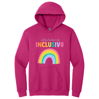 Hoodie El futuro es inclusivo color negro