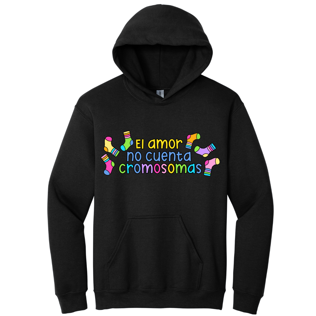 Hoodie El amor no cuenta cromosomas