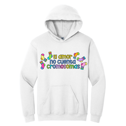 Hoodie El amor no cuenta cromosomas