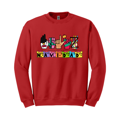 Sudadera Feliz Navidad Inclusivo