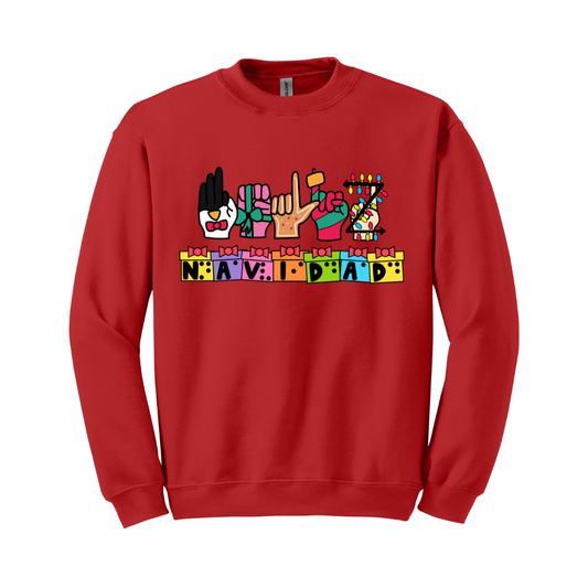 Sudadera Feliz Navidad Inclusivo