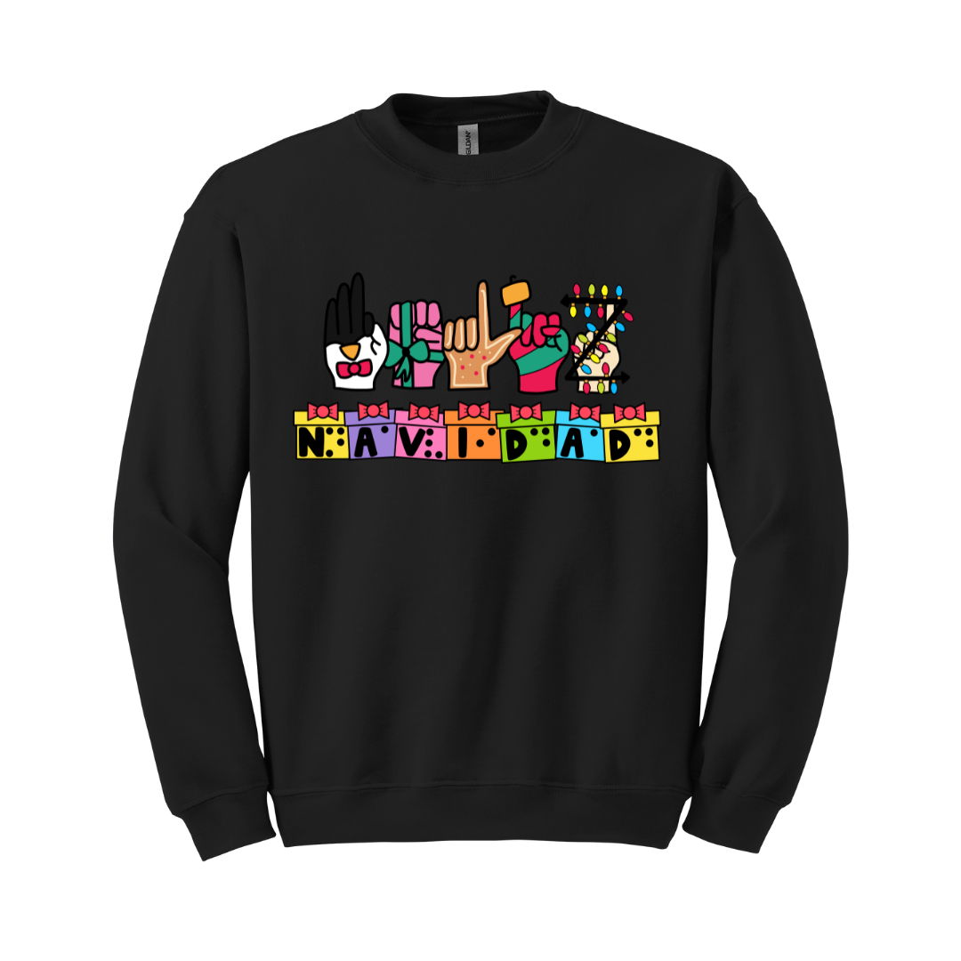 Sudadera Feliz Navidad Inclusivo