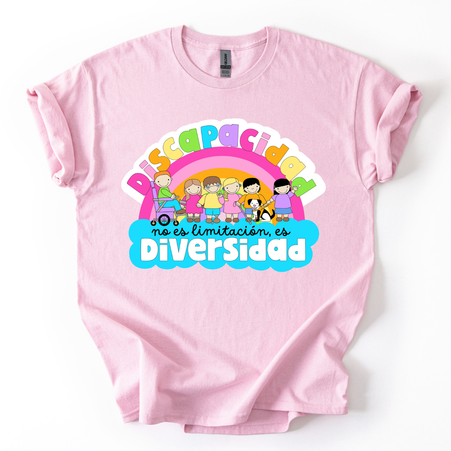 Camiseta Discapacidad no es limitación, es diversidad