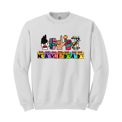 Sudadera Feliz Navidad Inclusivo