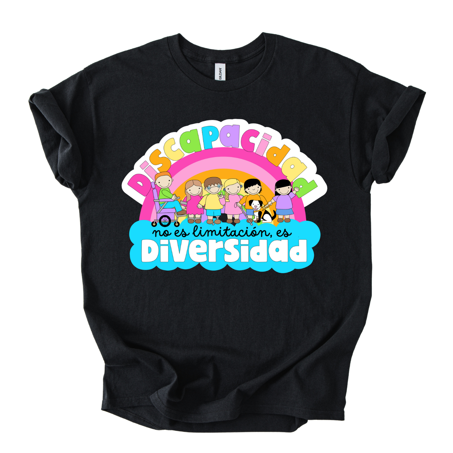 Camiseta Discapacidad no es limitación, es diversidad