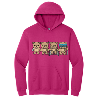 Hoodie Ositos color rosa