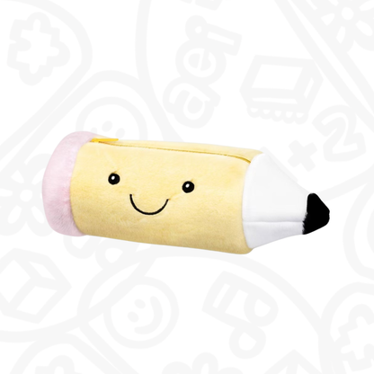 Lapicera de peluche en forma de lápiz