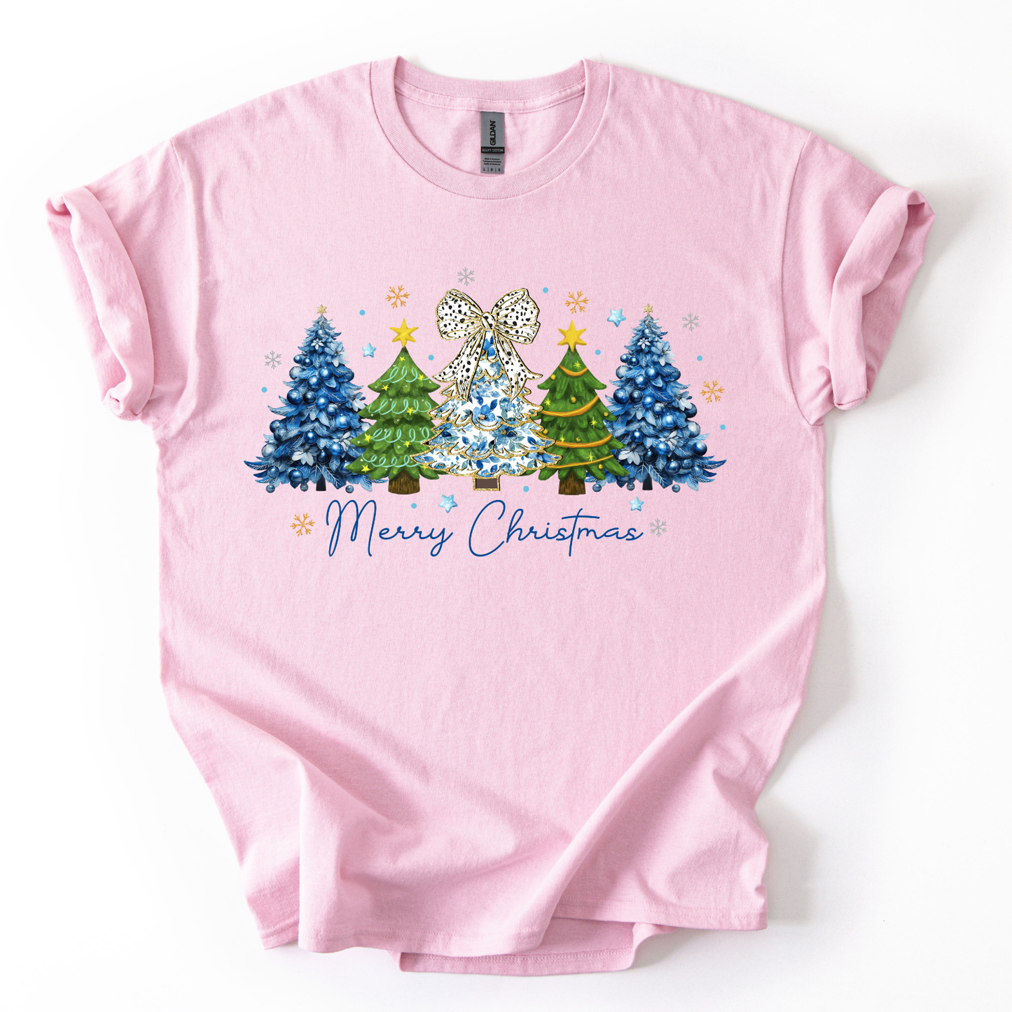 Camiseta Diseño Pinitos azules