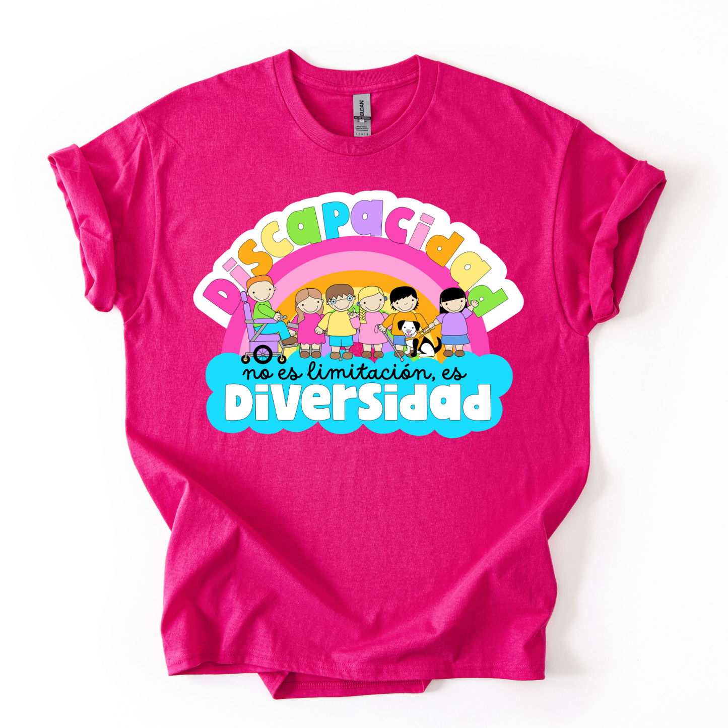 Camiseta Discapacidad no es limitación, es diversidad