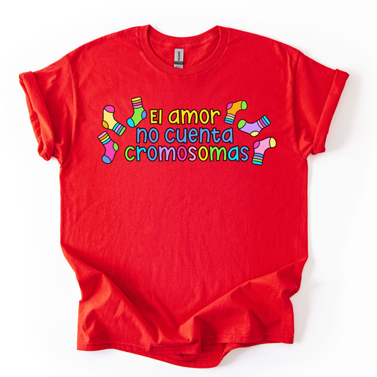 Camiseta El amor no cuenta cromosomas