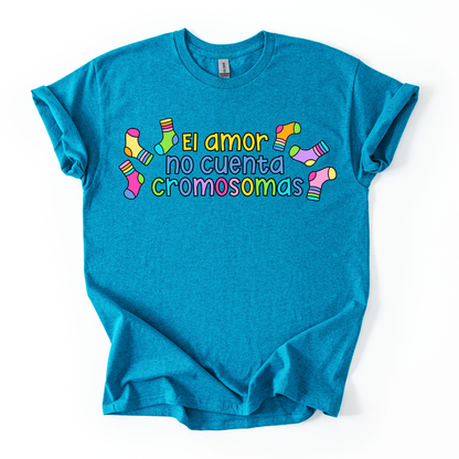 Camiseta El amor no cuenta cromosomas
