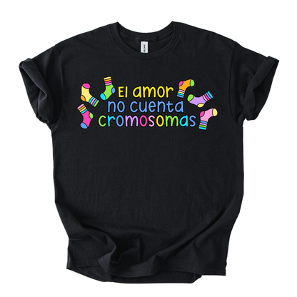 Camiseta El amor no cuenta cromosomas