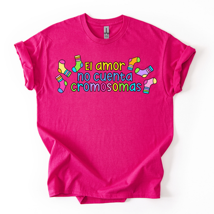 Camiseta El amor no cuenta cromosomas
