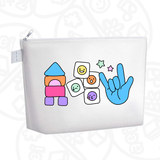 Lapicera Bloques, caritas, mano