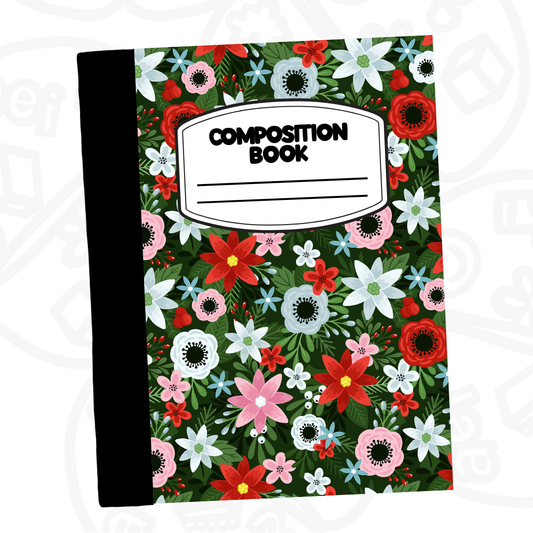 Cuaderno Composition Flores Navideñas