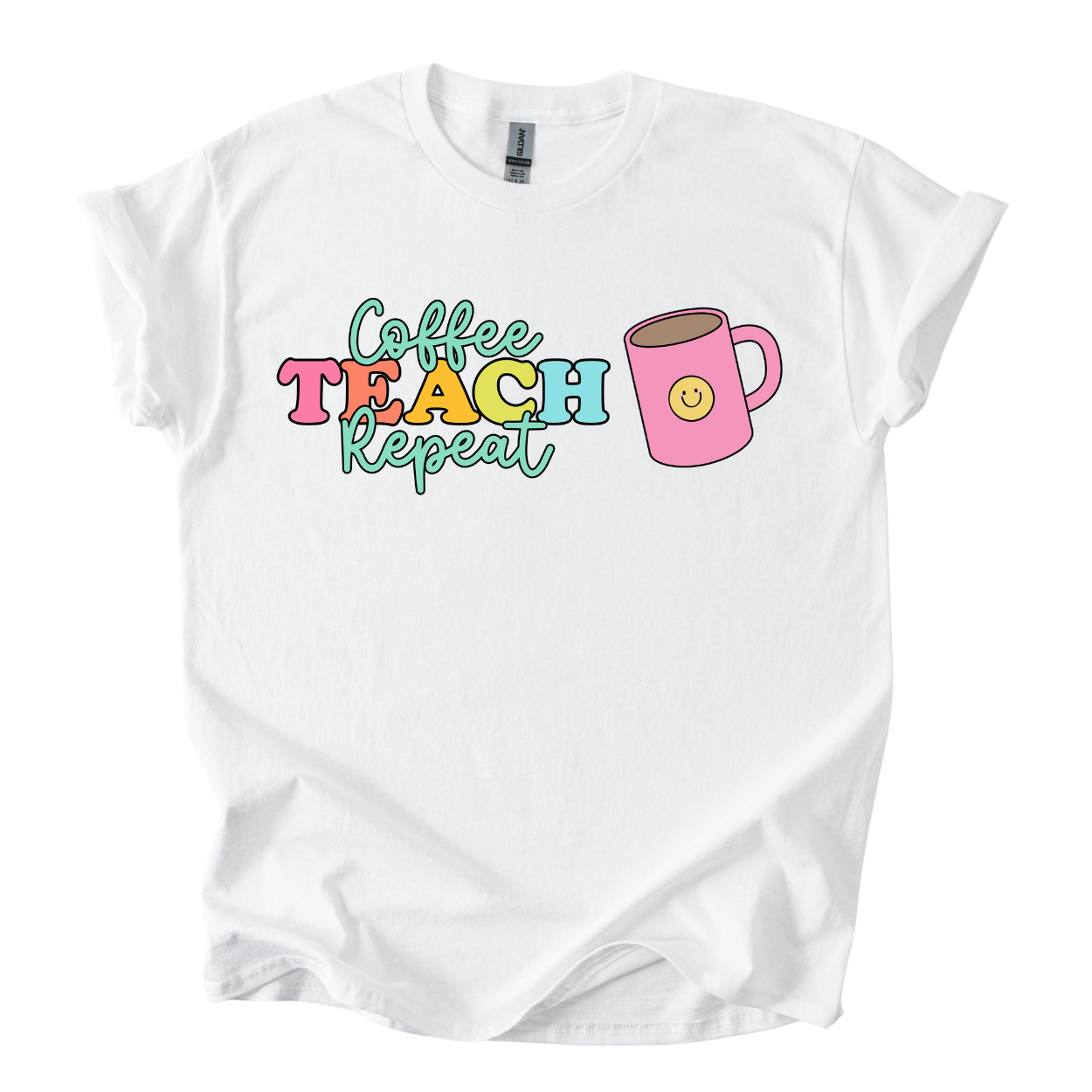 Camiseta Coffee Teach Repeat