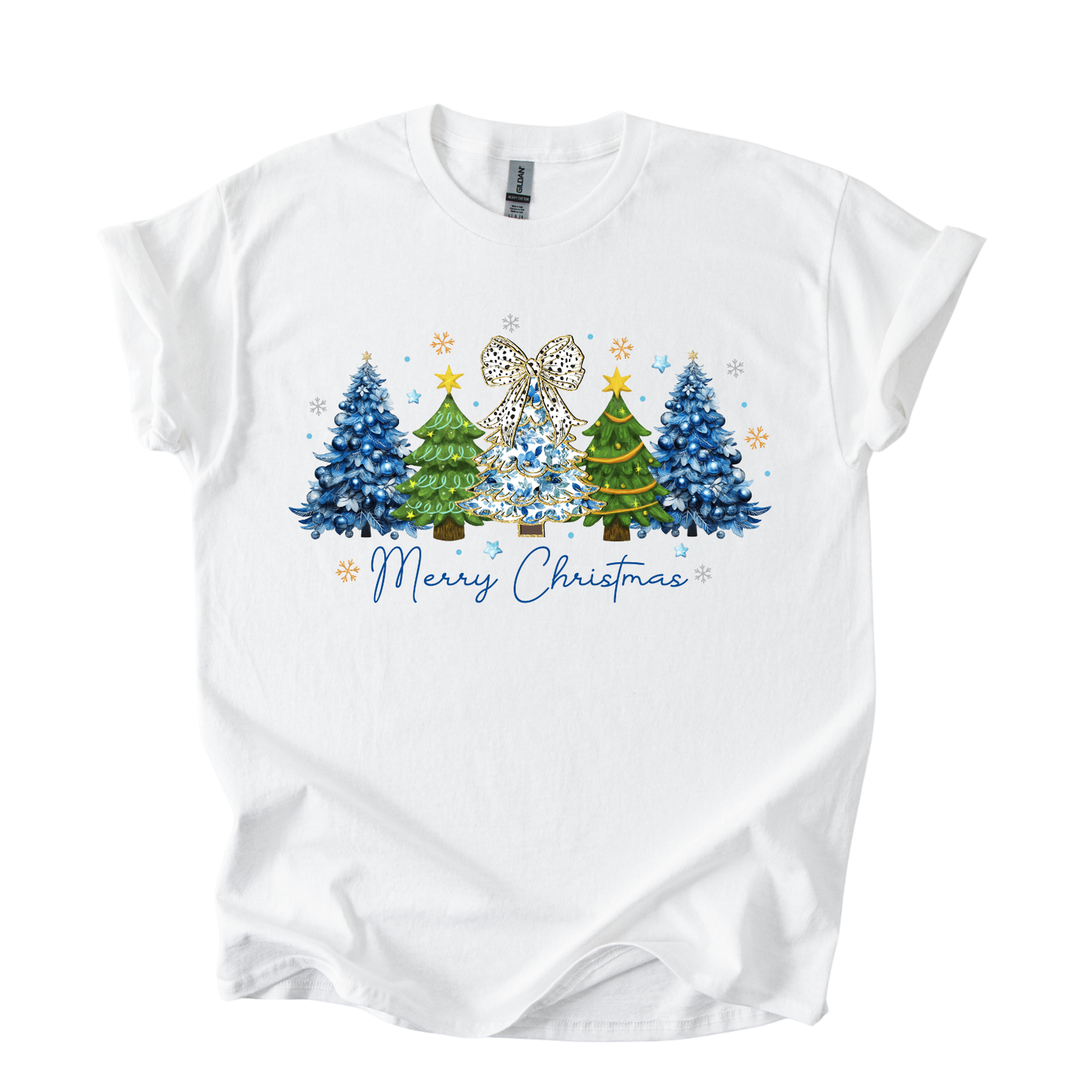 Camiseta Diseño Pinitos azules