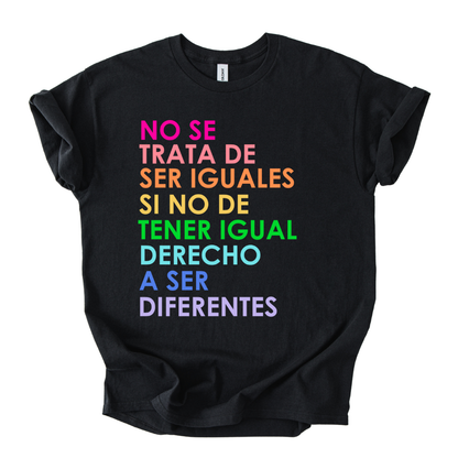 Camiseta Derecho a ser diferentes