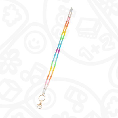 Lanyard cuentas arcoíris