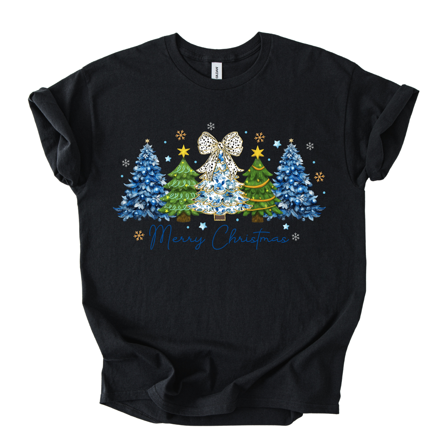 Camiseta Diseño Pinitos azules