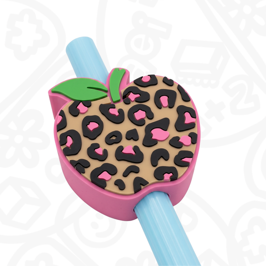 Straw Topper - Decoración para popote Manzana Animal Print