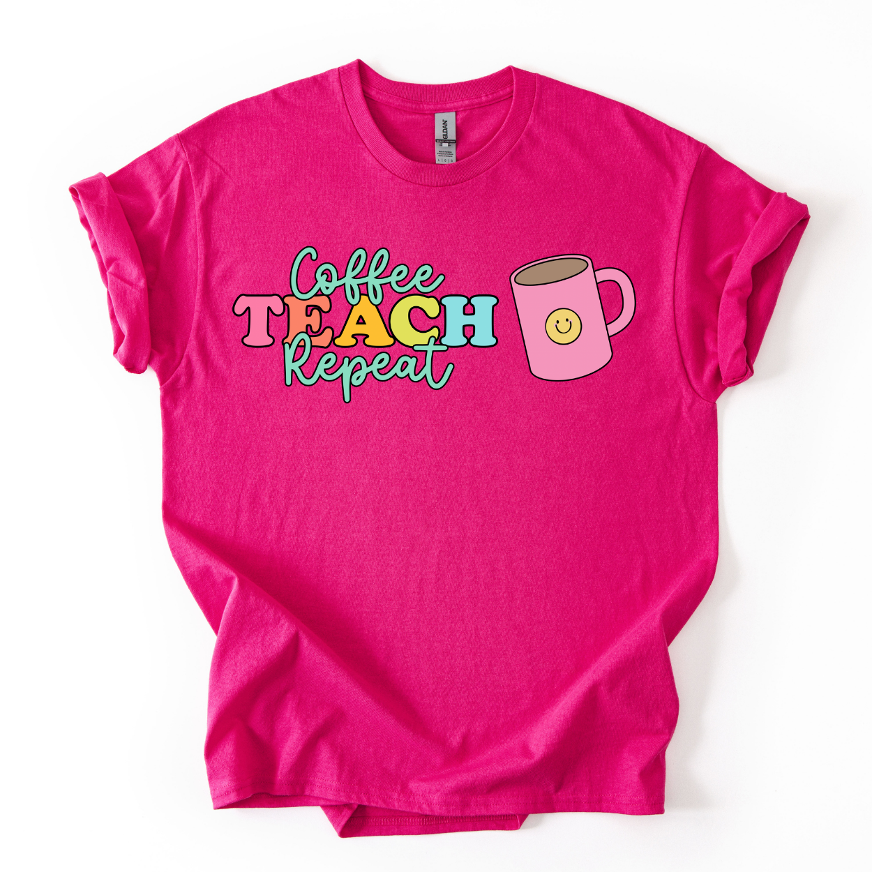 Camiseta Coffee Teach Repeat