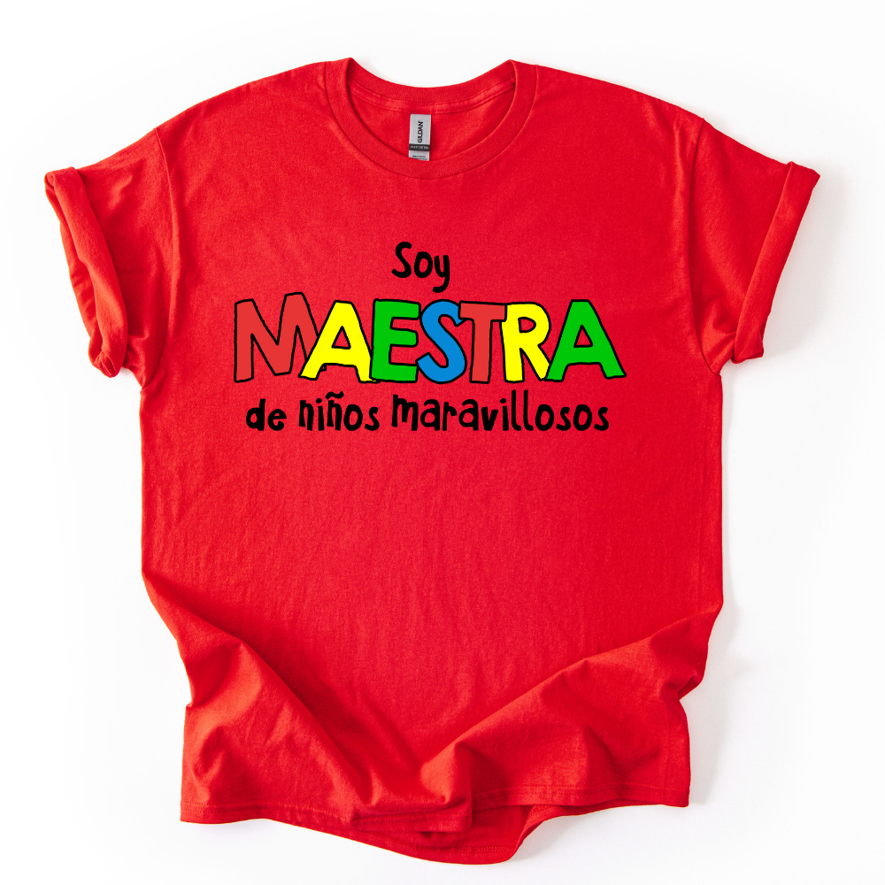 Camiseta Soy maestra de niños maravillosos