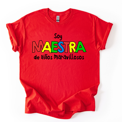 Camiseta Soy maestra de niños maravillosos