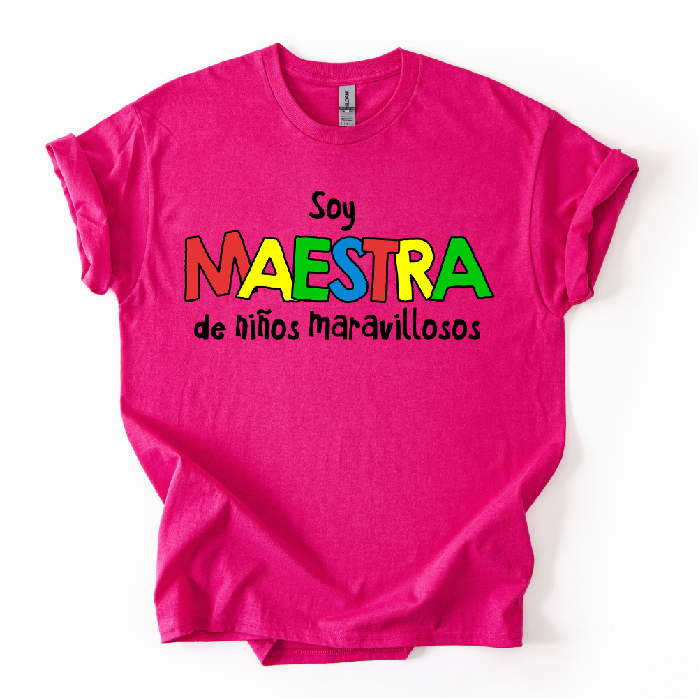 Camiseta Soy maestra de niños maravillosos