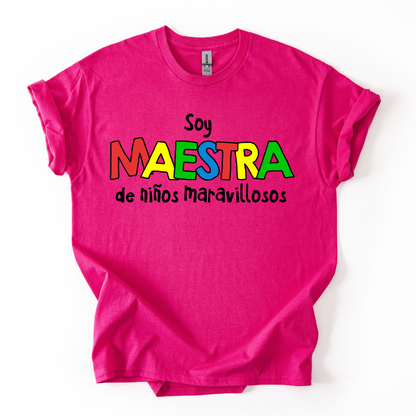 Camiseta Soy maestra de niños maravillosos