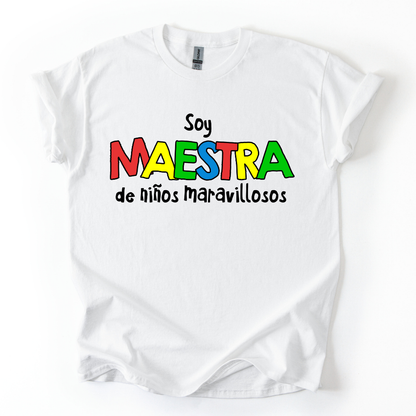 Camiseta Soy maestra de niños maravillosos