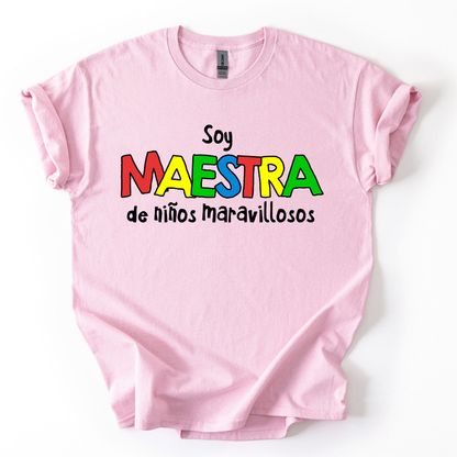 Camiseta Soy maestra de niños maravillosos