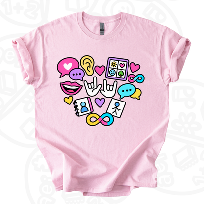 Camiseta Corazón Cositas Inclusivas