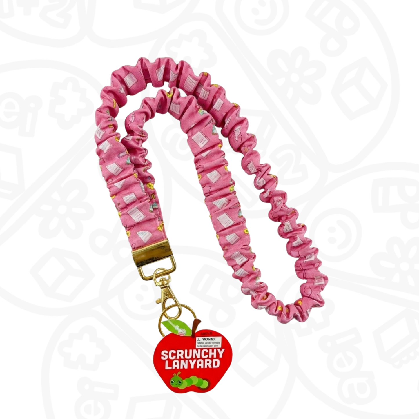Lanyard Scrunchie Rosa