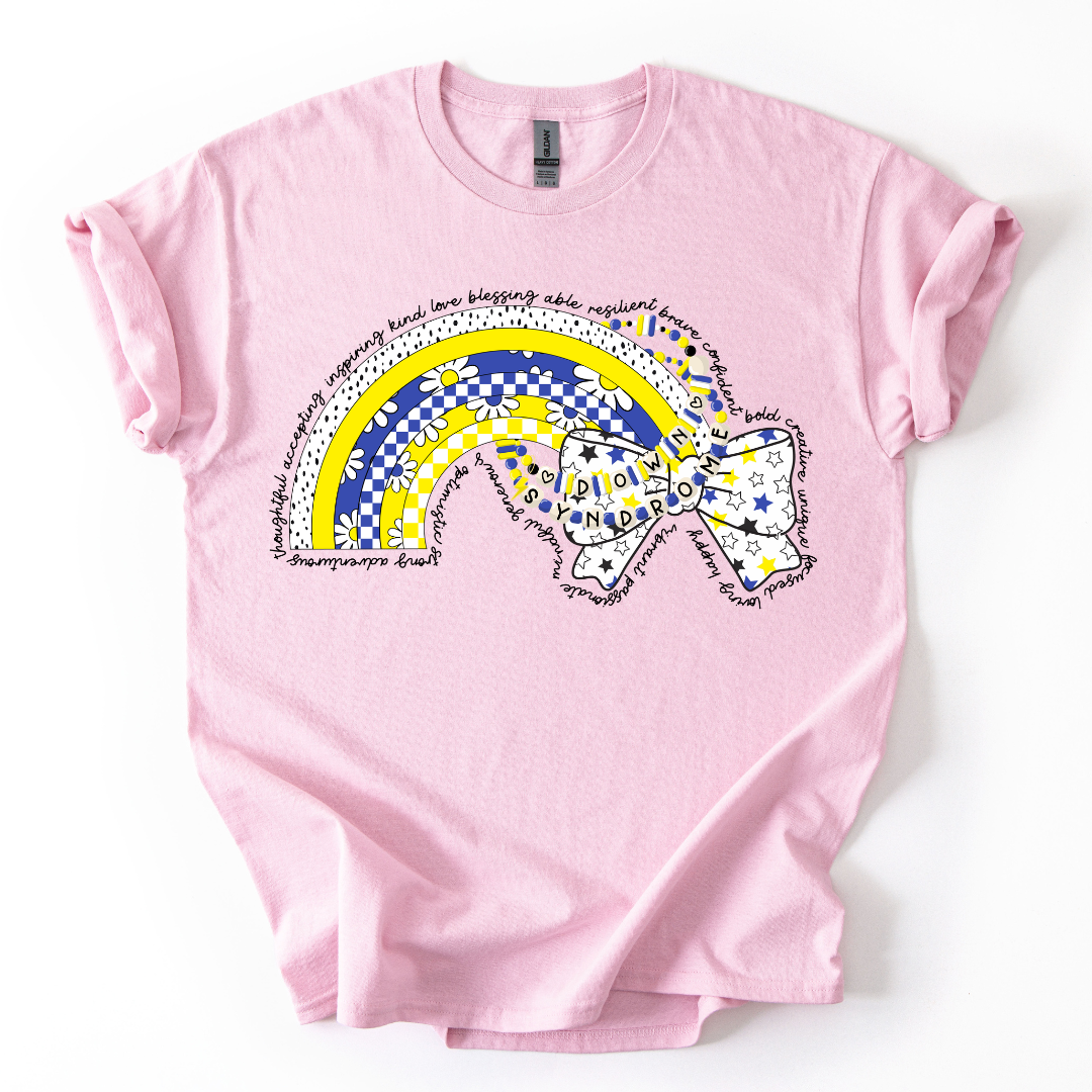 Camiseta Sindrome de down moño