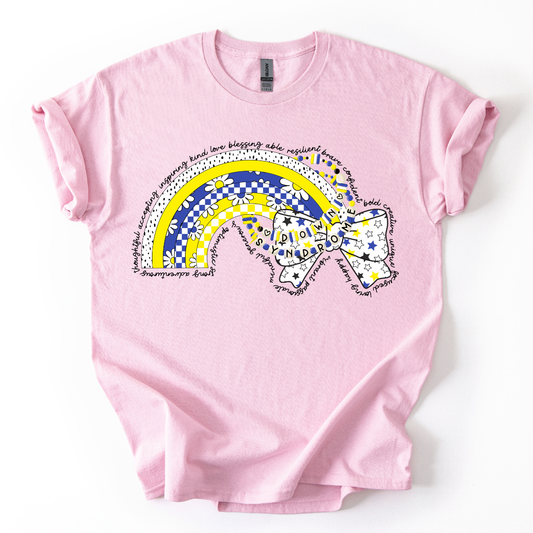 Camiseta Sindrome de down moño