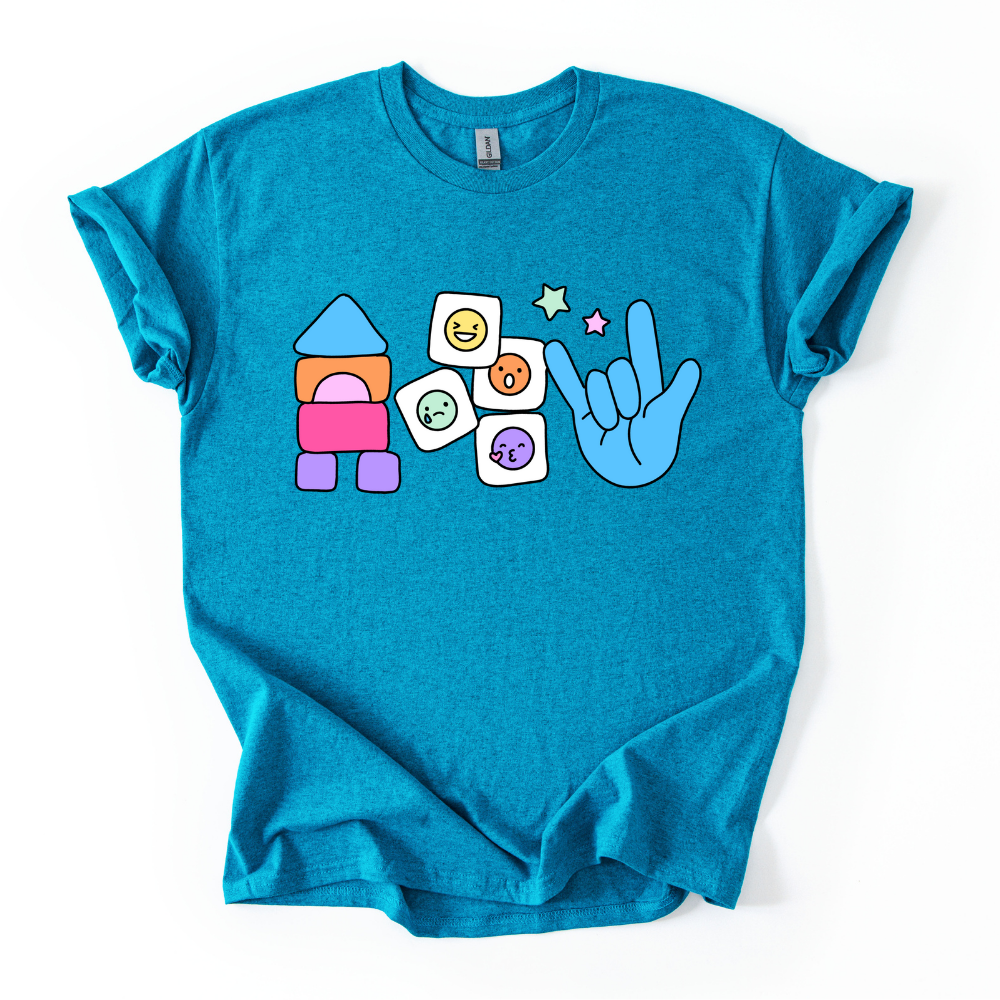 Camiseta Bloques, Caritas, Mano