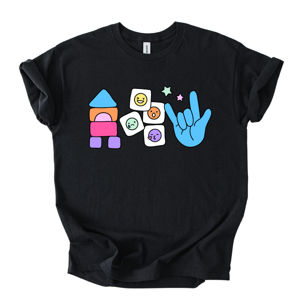 Camiseta Bloques, Caritas, Mano